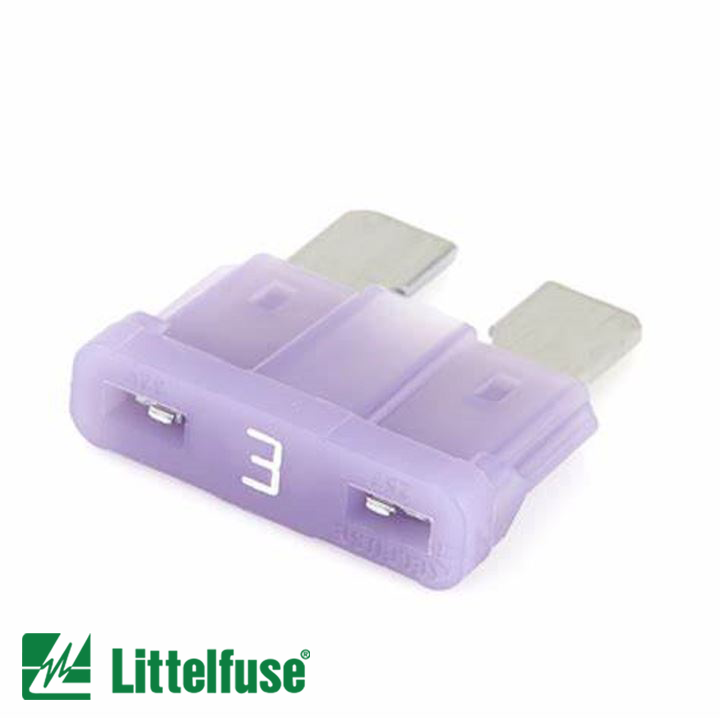 0287003.PXCN LITTELFUSE ATOF BLADE FUSE 3 AMP Pack of 100